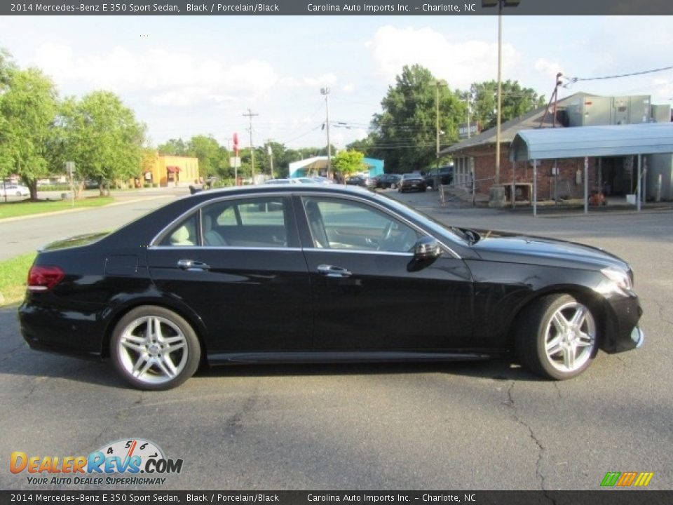 2014 Mercedes-Benz E 350 Sport Sedan Black / Porcelain/Black Photo #11