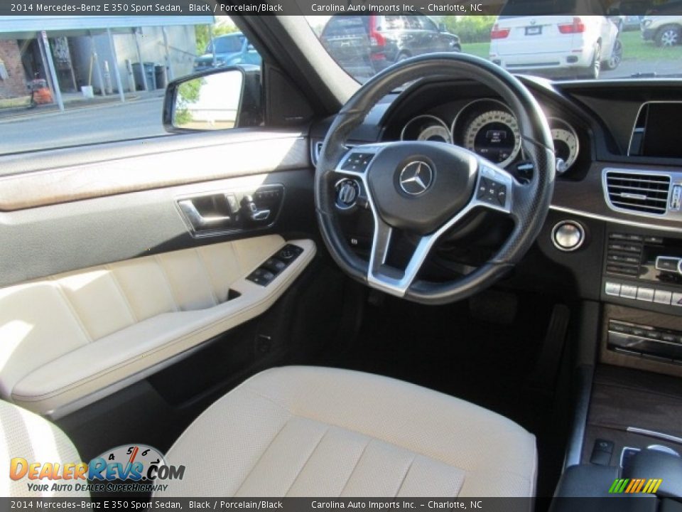 2014 Mercedes-Benz E 350 Sport Sedan Black / Porcelain/Black Photo #12