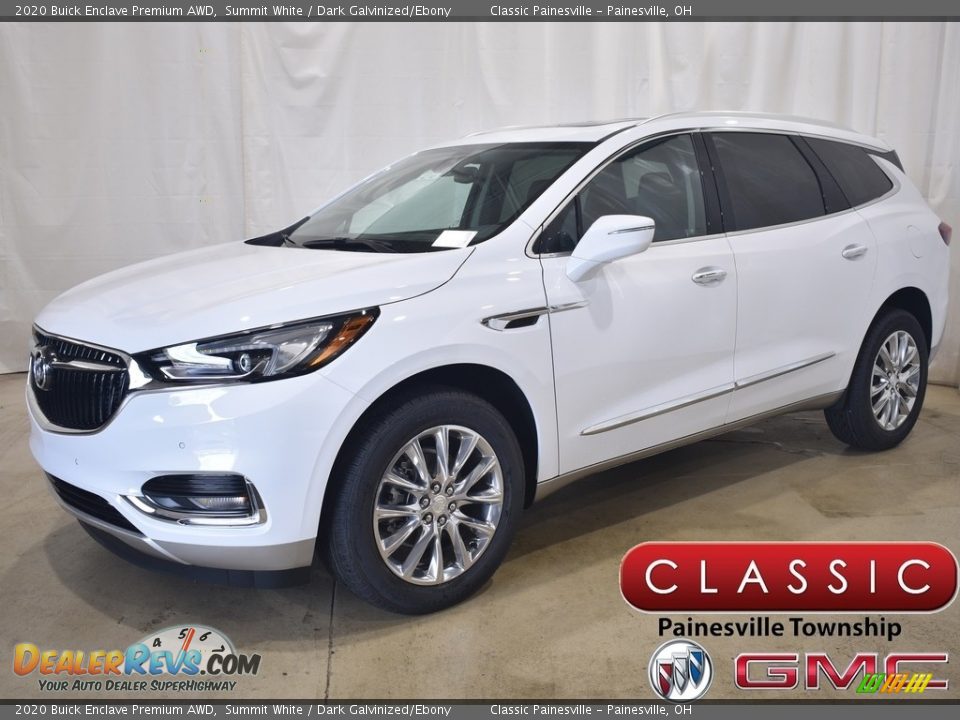 2020 Buick Enclave Premium AWD Summit White / Dark Galvinized/Ebony Photo #1