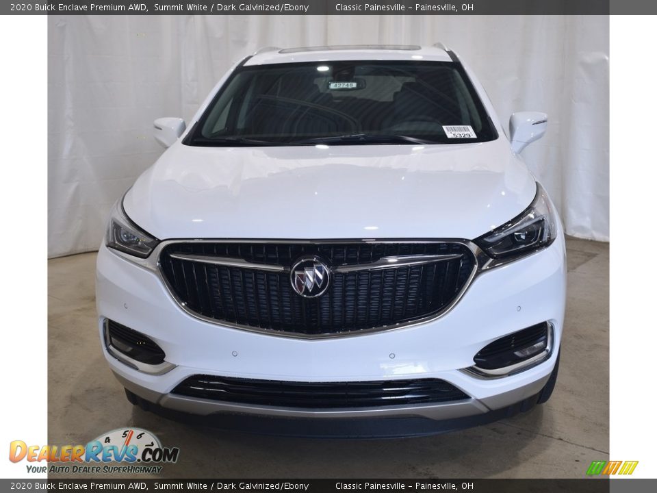 2020 Buick Enclave Premium AWD Summit White / Dark Galvinized/Ebony Photo #4