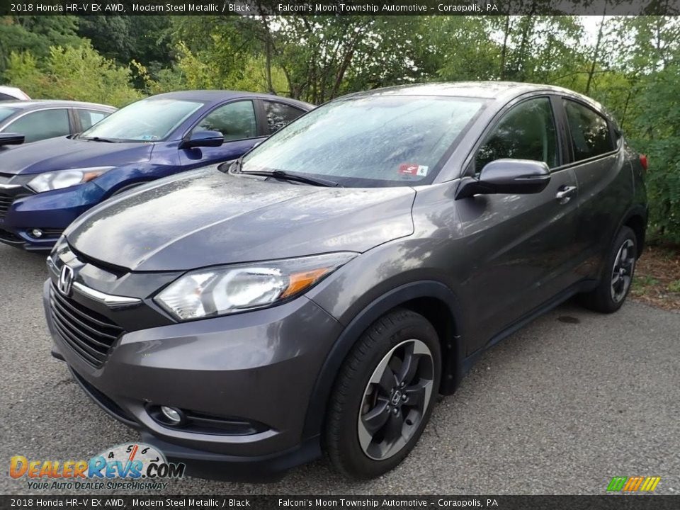 2018 Honda HR-V EX AWD Modern Steel Metallic / Black Photo #1