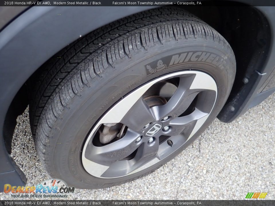 2018 Honda HR-V EX AWD Modern Steel Metallic / Black Photo #2