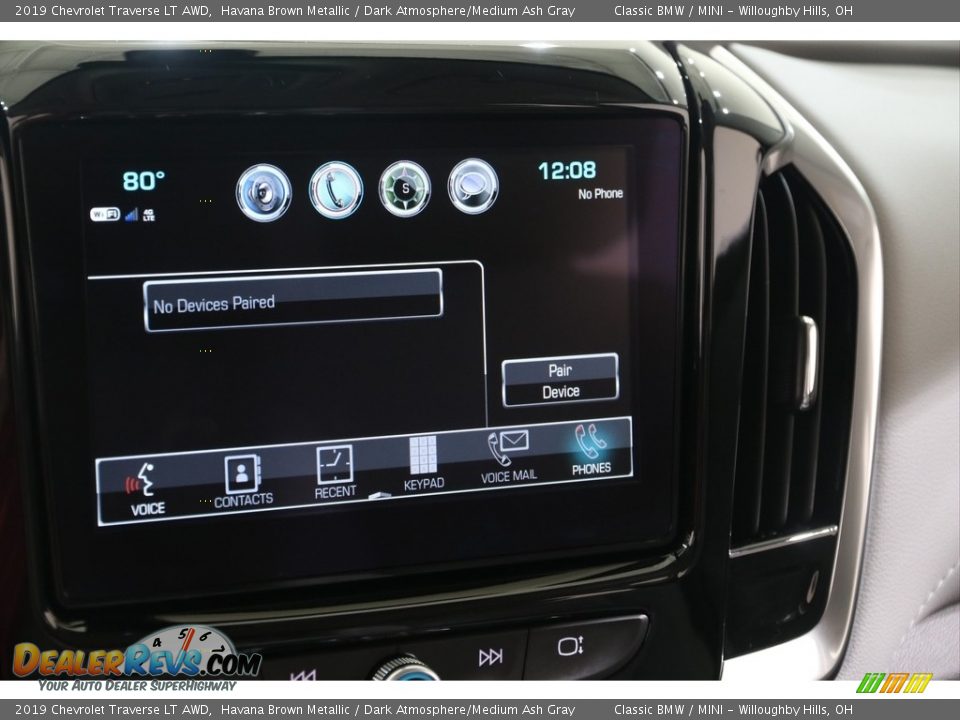 2019 Chevrolet Traverse LT AWD Havana Brown Metallic / Dark Atmosphere/Medium Ash Gray Photo #11