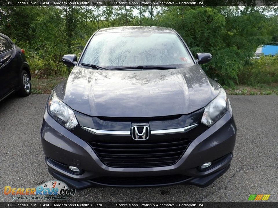 2018 Honda HR-V EX AWD Modern Steel Metallic / Black Photo #3