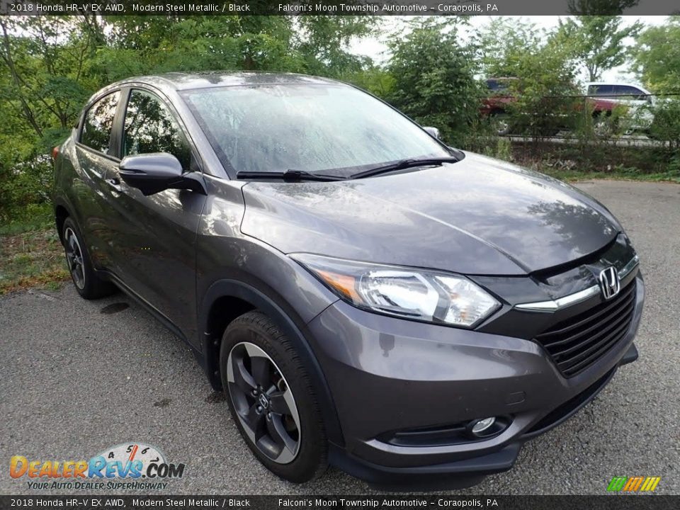 2018 Honda HR-V EX AWD Modern Steel Metallic / Black Photo #4