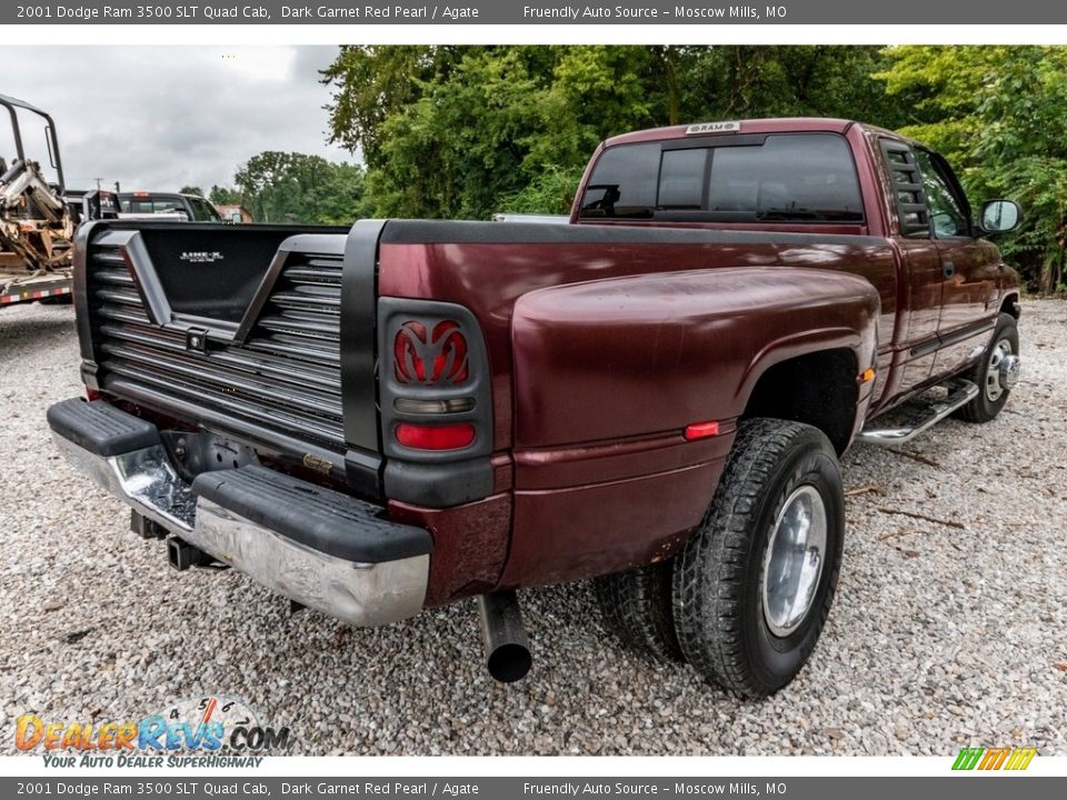 Dark Garnet Red Pearl 2001 Dodge Ram 3500 SLT Quad Cab Photo #4