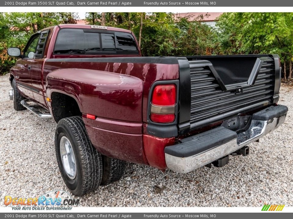 2001 Dodge Ram 3500 SLT Quad Cab Dark Garnet Red Pearl / Agate Photo #6