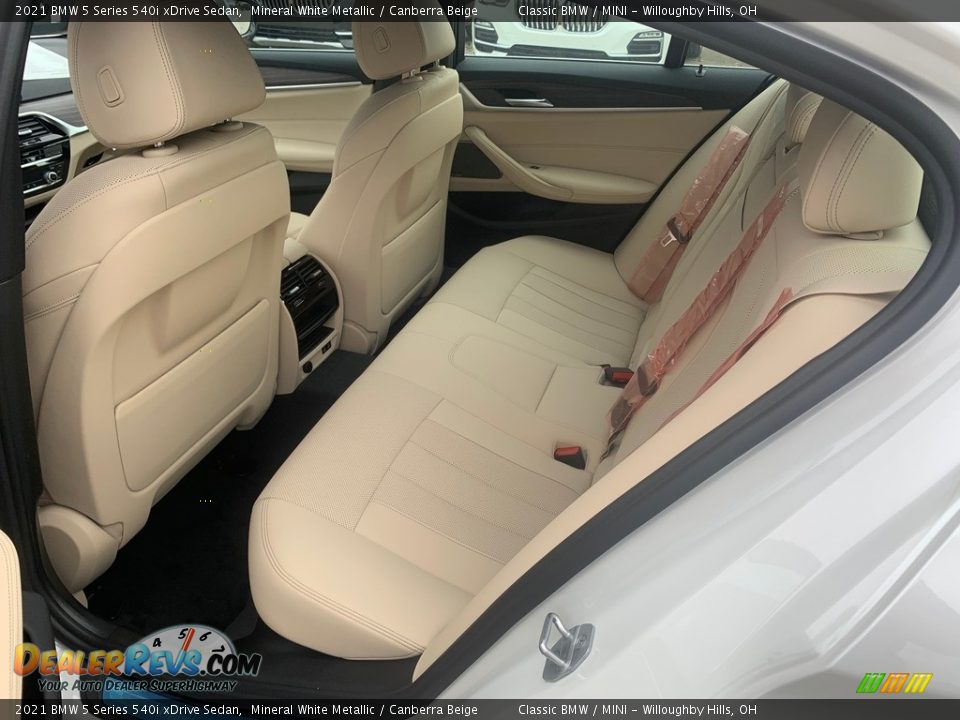Rear Seat of 2021 BMW 5 Series 540i xDrive Sedan Photo #4