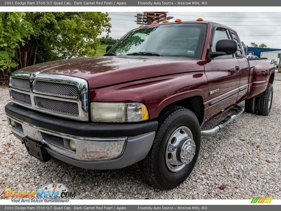 Dark Garnet Red Pearl 2001 Dodge Ram 3500 SLT Quad Cab Photo #8