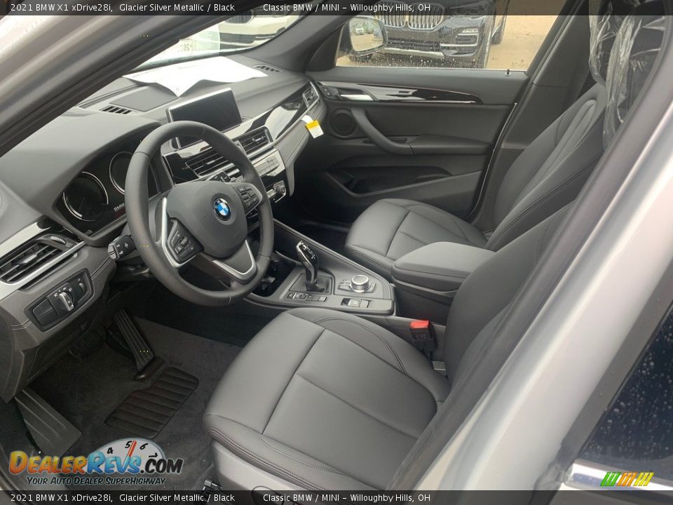Black Interior - 2021 BMW X1 xDrive28i Photo #3