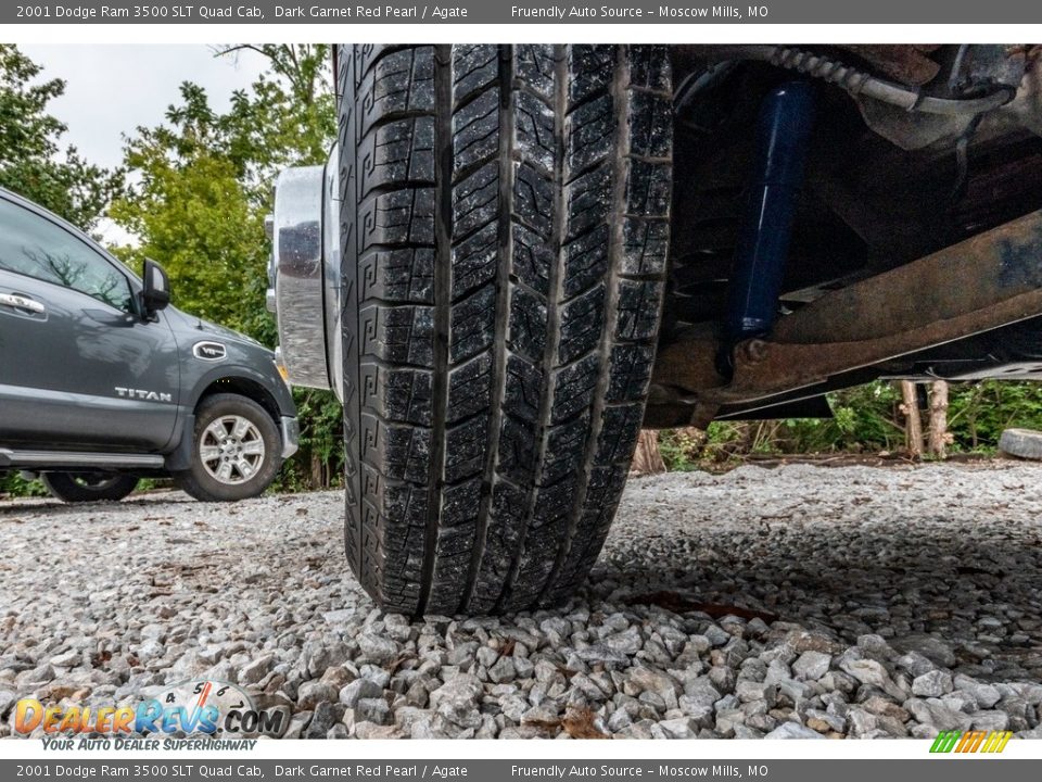 2001 Dodge Ram 3500 SLT Quad Cab Dark Garnet Red Pearl / Agate Photo #16