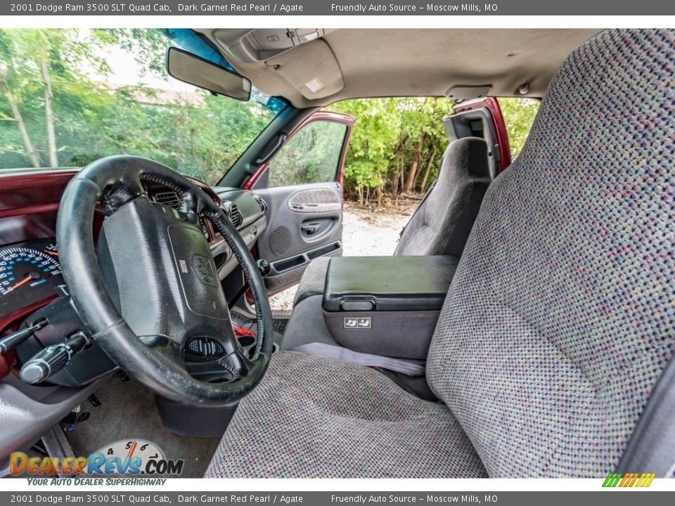 2001 Dodge Ram 3500 SLT Quad Cab Dark Garnet Red Pearl / Agate Photo #18