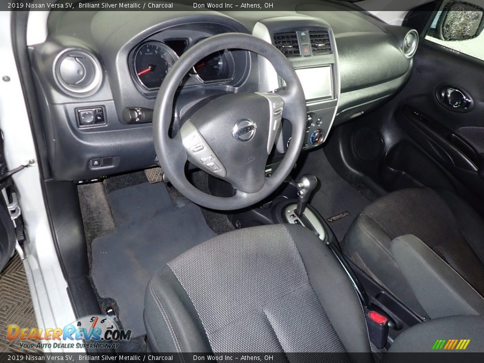 2019 Nissan Versa SV Brilliant Silver Metallic / Charcoal Photo #18