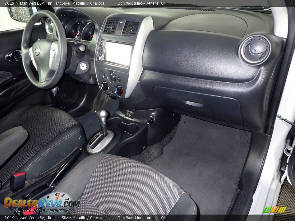 2019 Nissan Versa SV Brilliant Silver Metallic / Charcoal Photo #25