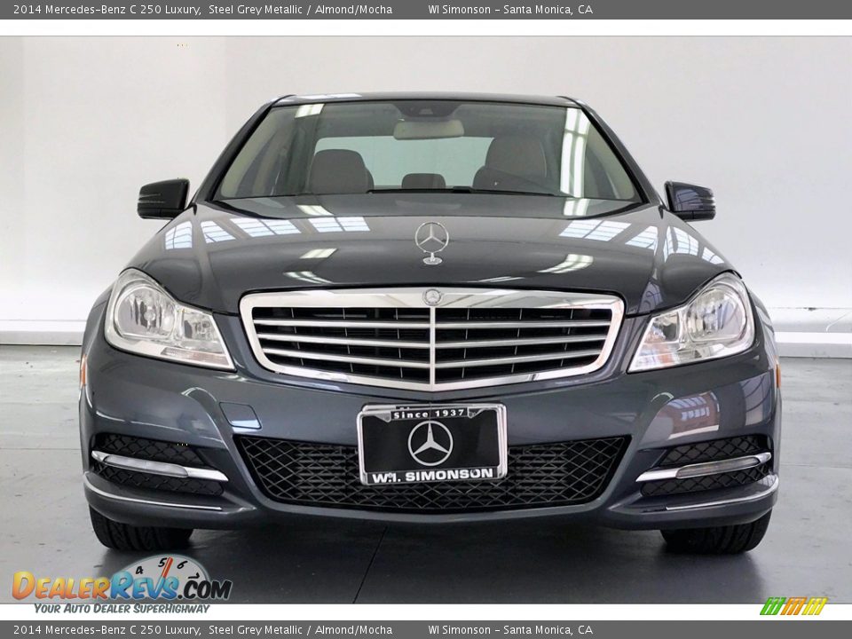 2014 Mercedes-Benz C 250 Luxury Steel Grey Metallic / Almond/Mocha Photo #2