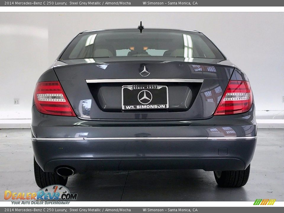 2014 Mercedes-Benz C 250 Luxury Steel Grey Metallic / Almond/Mocha Photo #3