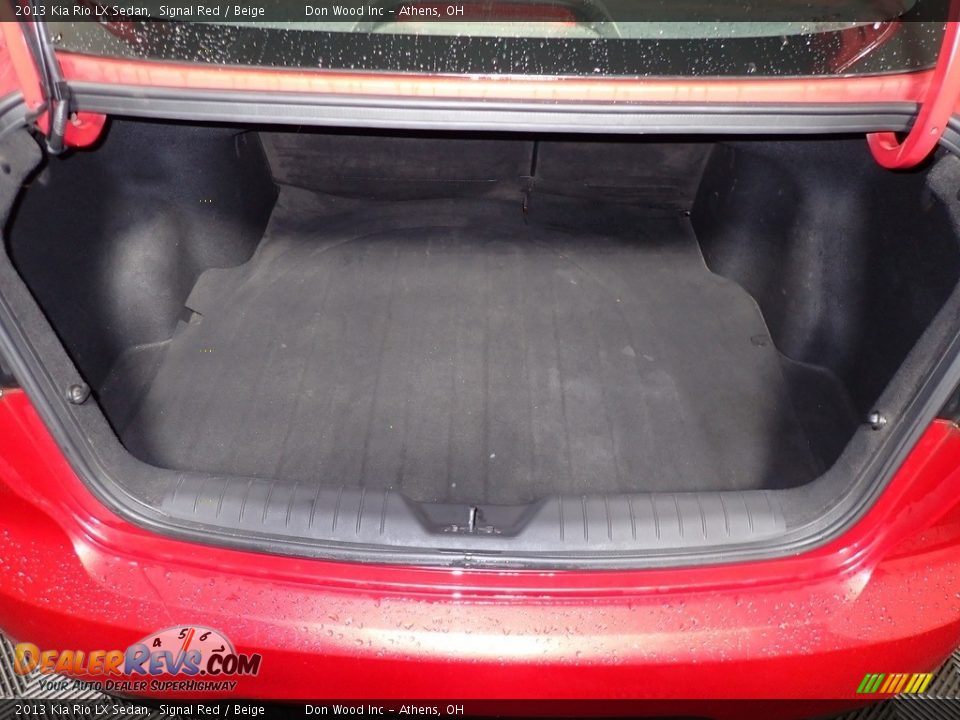 2013 Kia Rio LX Sedan Signal Red / Beige Photo #13