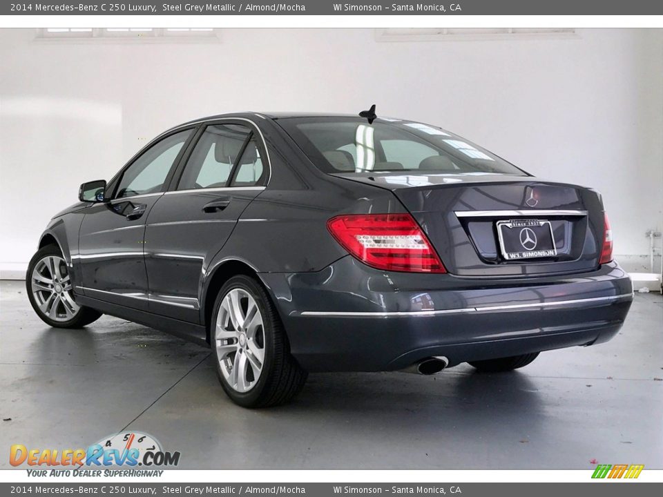 2014 Mercedes-Benz C 250 Luxury Steel Grey Metallic / Almond/Mocha Photo #10