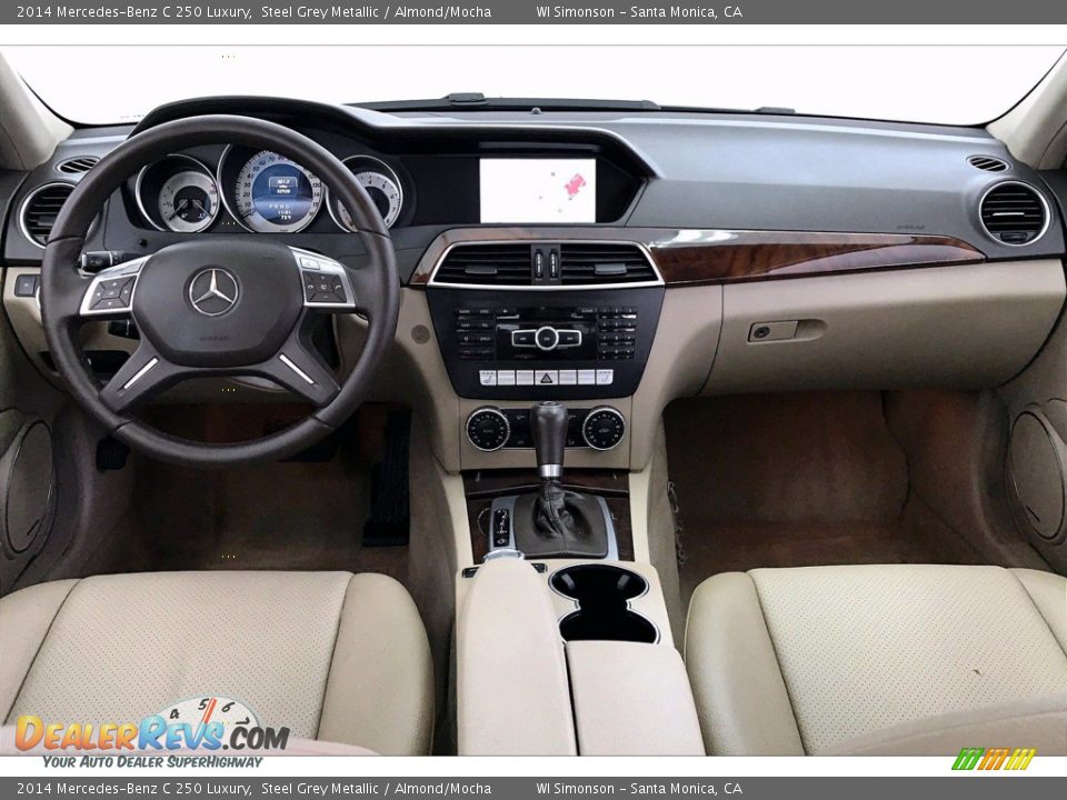 2014 Mercedes-Benz C 250 Luxury Steel Grey Metallic / Almond/Mocha Photo #17