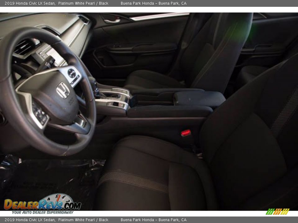 2019 Honda Civic LX Sedan Platinum White Pearl / Black Photo #3