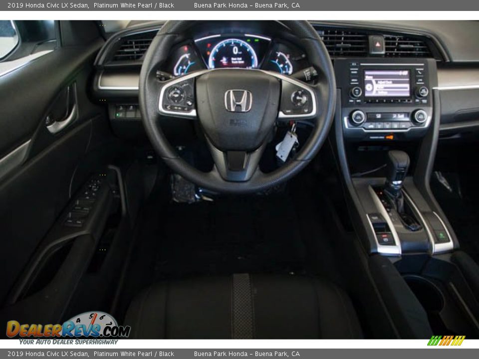2019 Honda Civic LX Sedan Platinum White Pearl / Black Photo #5
