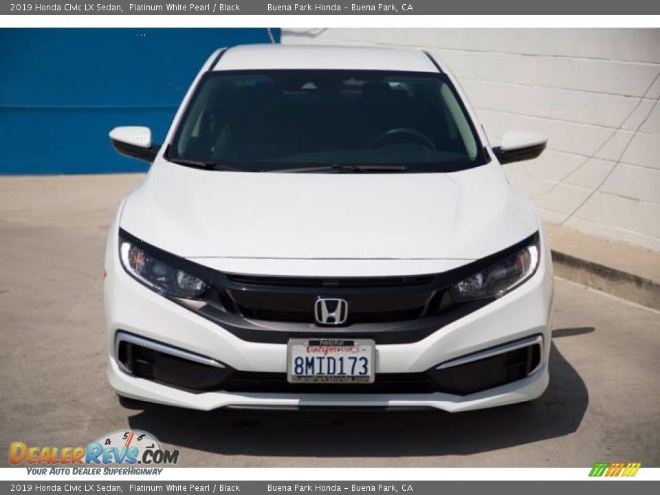 2019 Honda Civic LX Sedan Platinum White Pearl / Black Photo #7