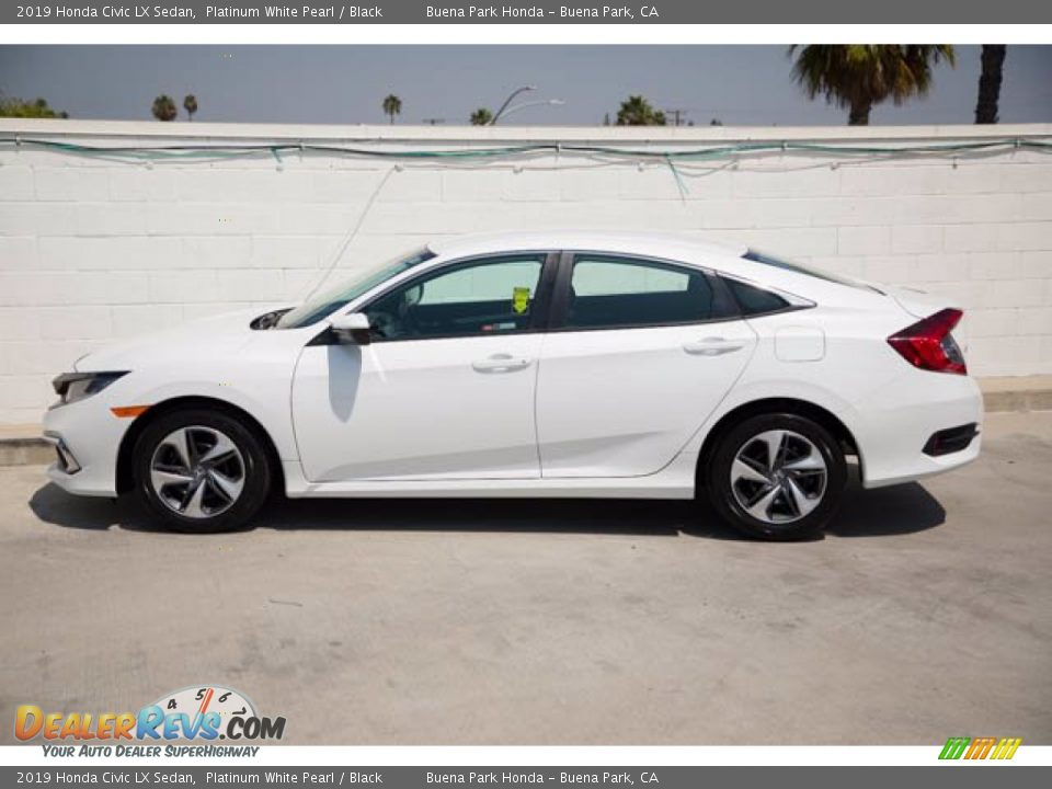 2019 Honda Civic LX Sedan Platinum White Pearl / Black Photo #10