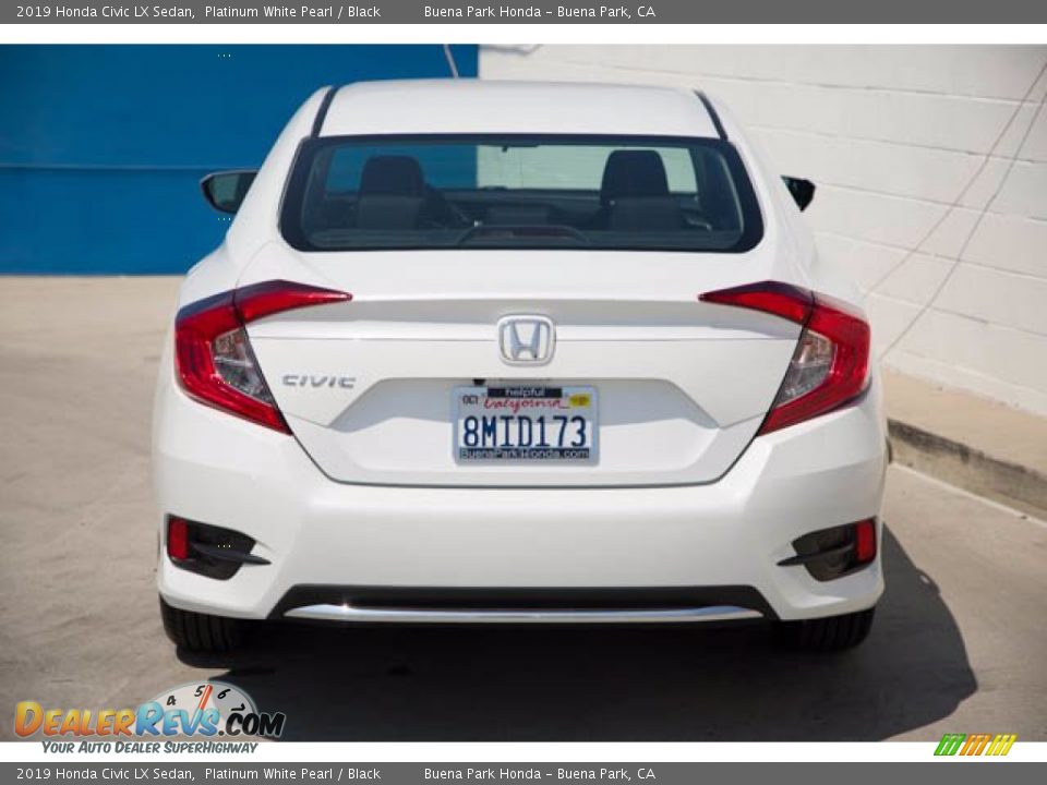 2019 Honda Civic LX Sedan Platinum White Pearl / Black Photo #11