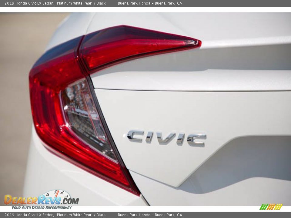 2019 Honda Civic LX Sedan Platinum White Pearl / Black Photo #12