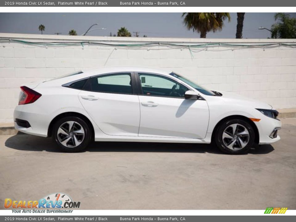2019 Honda Civic LX Sedan Platinum White Pearl / Black Photo #14