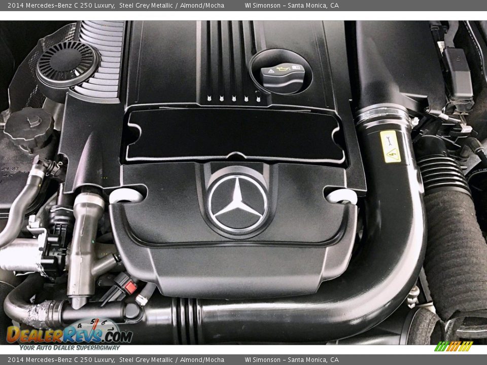 2014 Mercedes-Benz C 250 Luxury Steel Grey Metallic / Almond/Mocha Photo #31