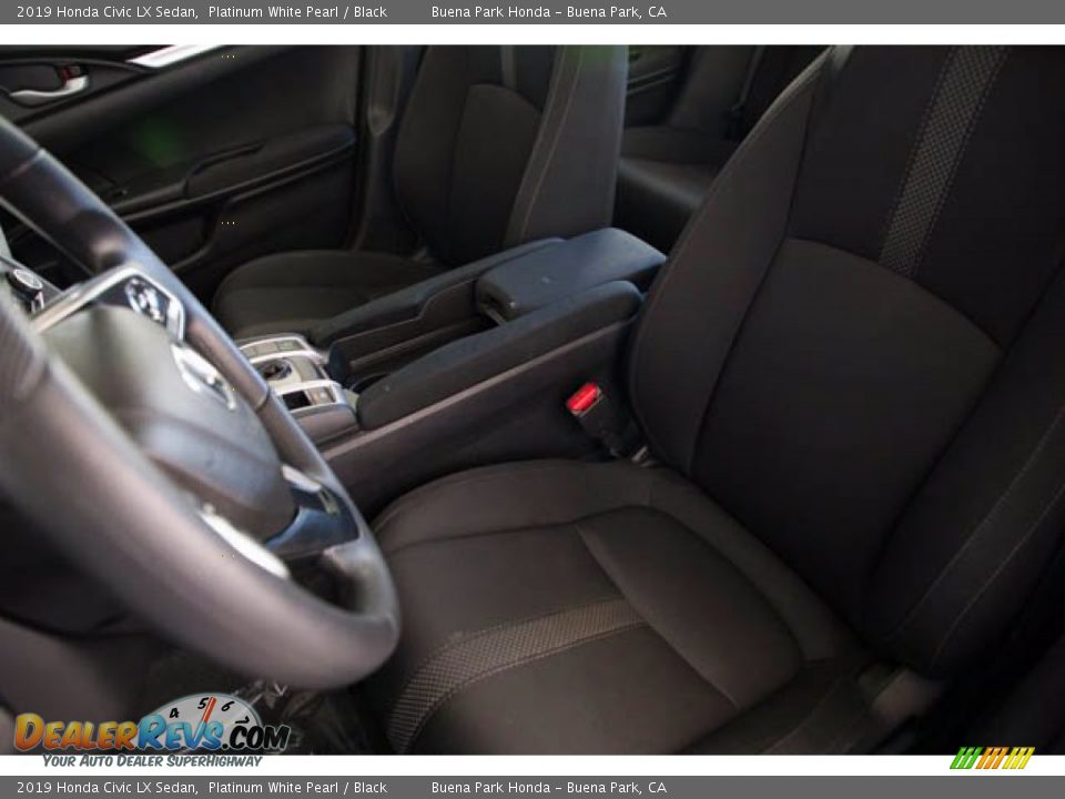 2019 Honda Civic LX Sedan Platinum White Pearl / Black Photo #18