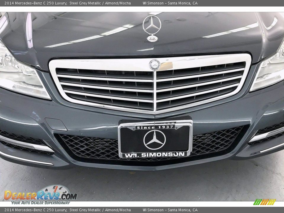2014 Mercedes-Benz C 250 Luxury Steel Grey Metallic / Almond/Mocha Photo #33