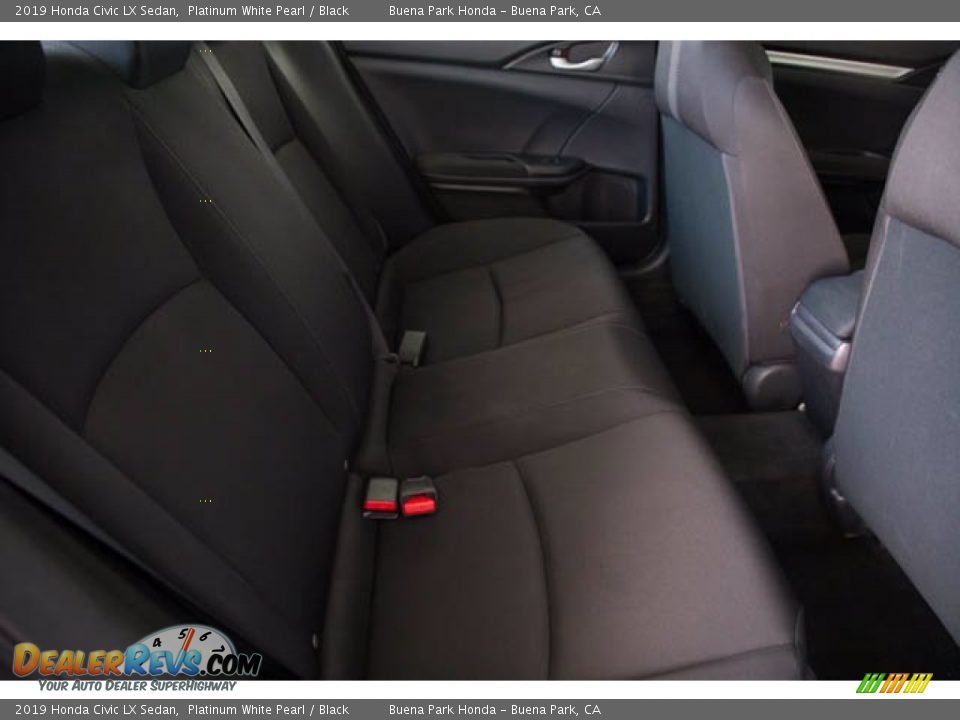 2019 Honda Civic LX Sedan Platinum White Pearl / Black Photo #21