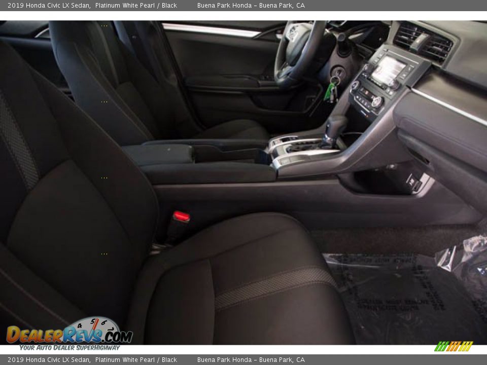 2019 Honda Civic LX Sedan Platinum White Pearl / Black Photo #23
