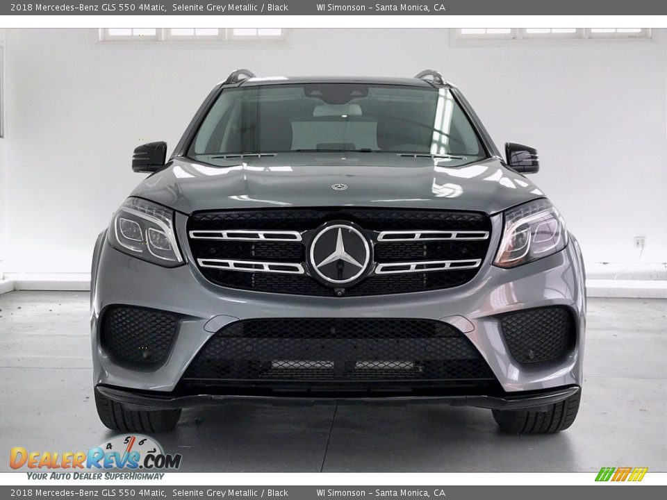 2018 Mercedes-Benz GLS 550 4Matic Selenite Grey Metallic / Black Photo #2
