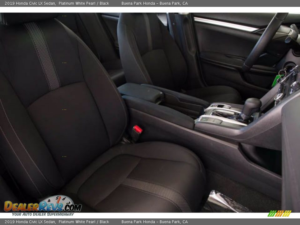 2019 Honda Civic LX Sedan Platinum White Pearl / Black Photo #25