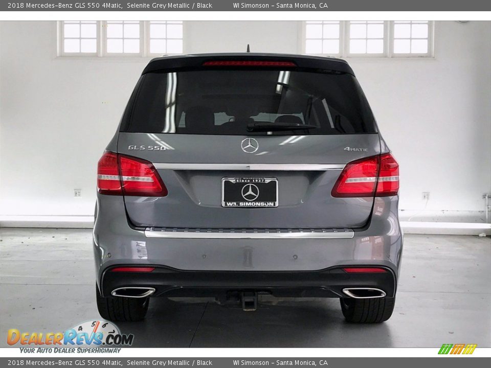 2018 Mercedes-Benz GLS 550 4Matic Selenite Grey Metallic / Black Photo #3