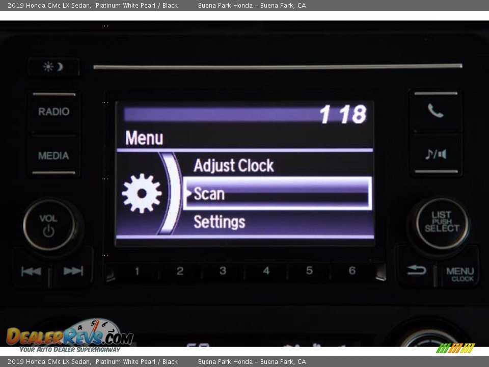 2019 Honda Civic LX Sedan Platinum White Pearl / Black Photo #26