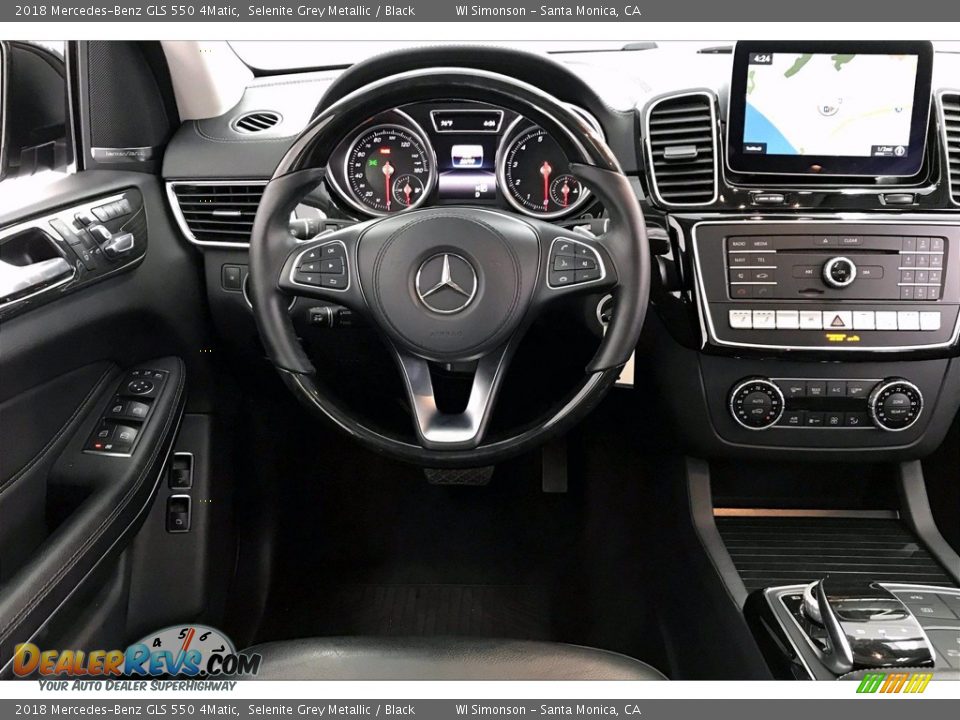 2018 Mercedes-Benz GLS 550 4Matic Selenite Grey Metallic / Black Photo #4