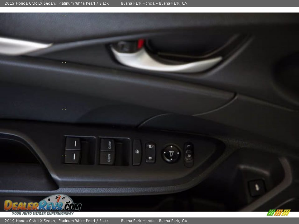 2019 Honda Civic LX Sedan Platinum White Pearl / Black Photo #30