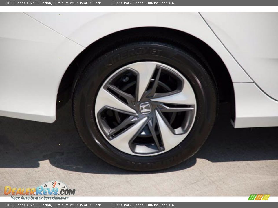 2019 Honda Civic LX Sedan Platinum White Pearl / Black Photo #35