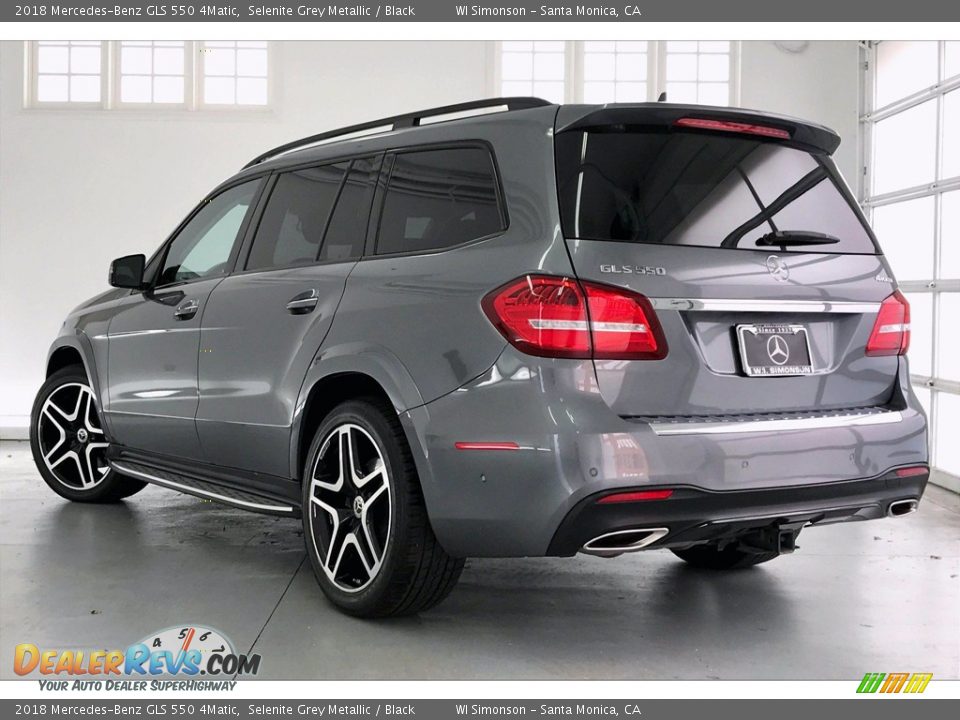 2018 Mercedes-Benz GLS 550 4Matic Selenite Grey Metallic / Black Photo #10