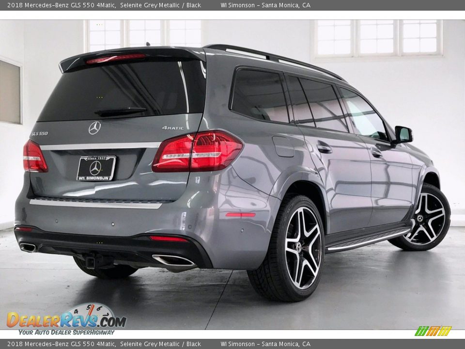 2018 Mercedes-Benz GLS 550 4Matic Selenite Grey Metallic / Black Photo #16