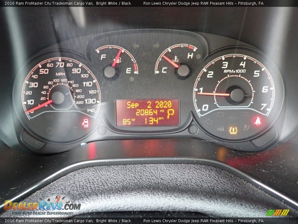 2016 Ram ProMaster City Tradesman Cargo Van Gauges Photo #20