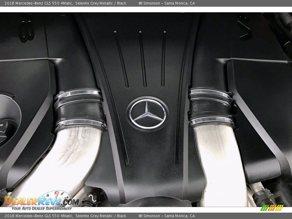 2018 Mercedes-Benz GLS 550 4Matic Selenite Grey Metallic / Black Photo #31