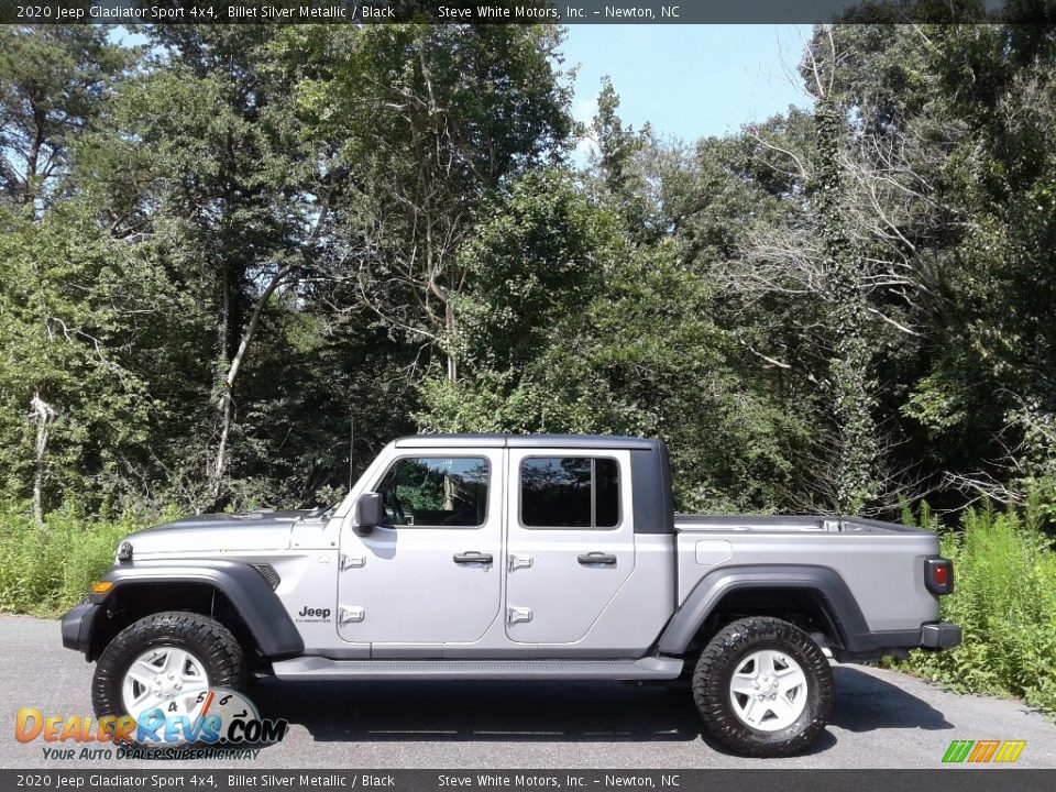 2020 Jeep Gladiator Sport 4x4 Billet Silver Metallic / Black Photo #1
