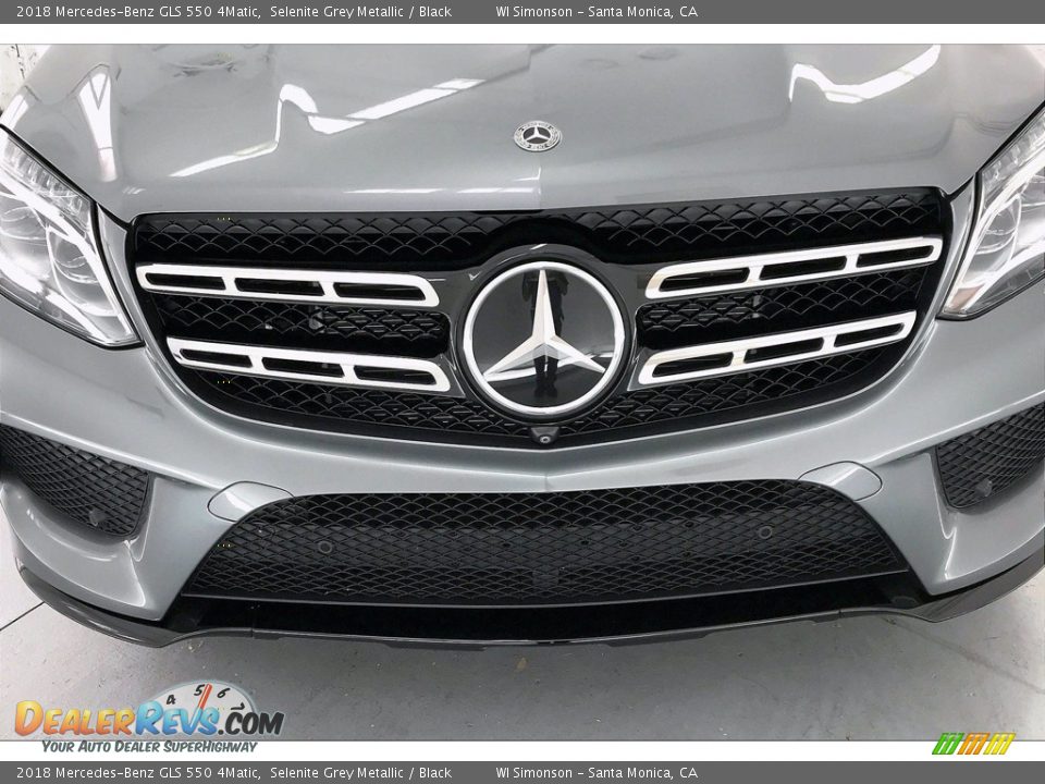 2018 Mercedes-Benz GLS 550 4Matic Selenite Grey Metallic / Black Photo #33