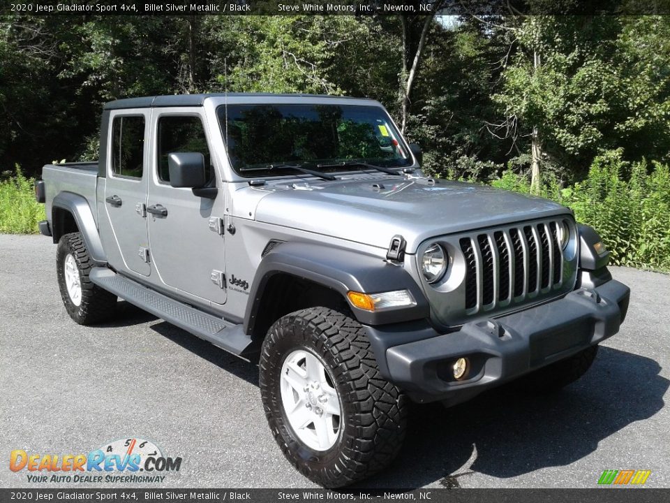 2020 Jeep Gladiator Sport 4x4 Billet Silver Metallic / Black Photo #5