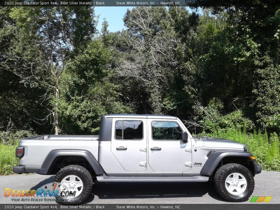 2020 Jeep Gladiator Sport 4x4 Billet Silver Metallic / Black Photo #6